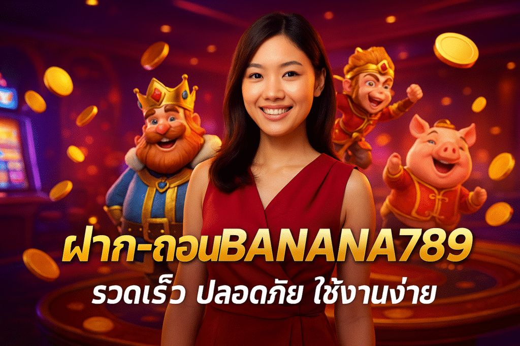ฝาก-ถอน BANANA789 รวดเร็ว ปลอดภัย ใช้งานง่าย