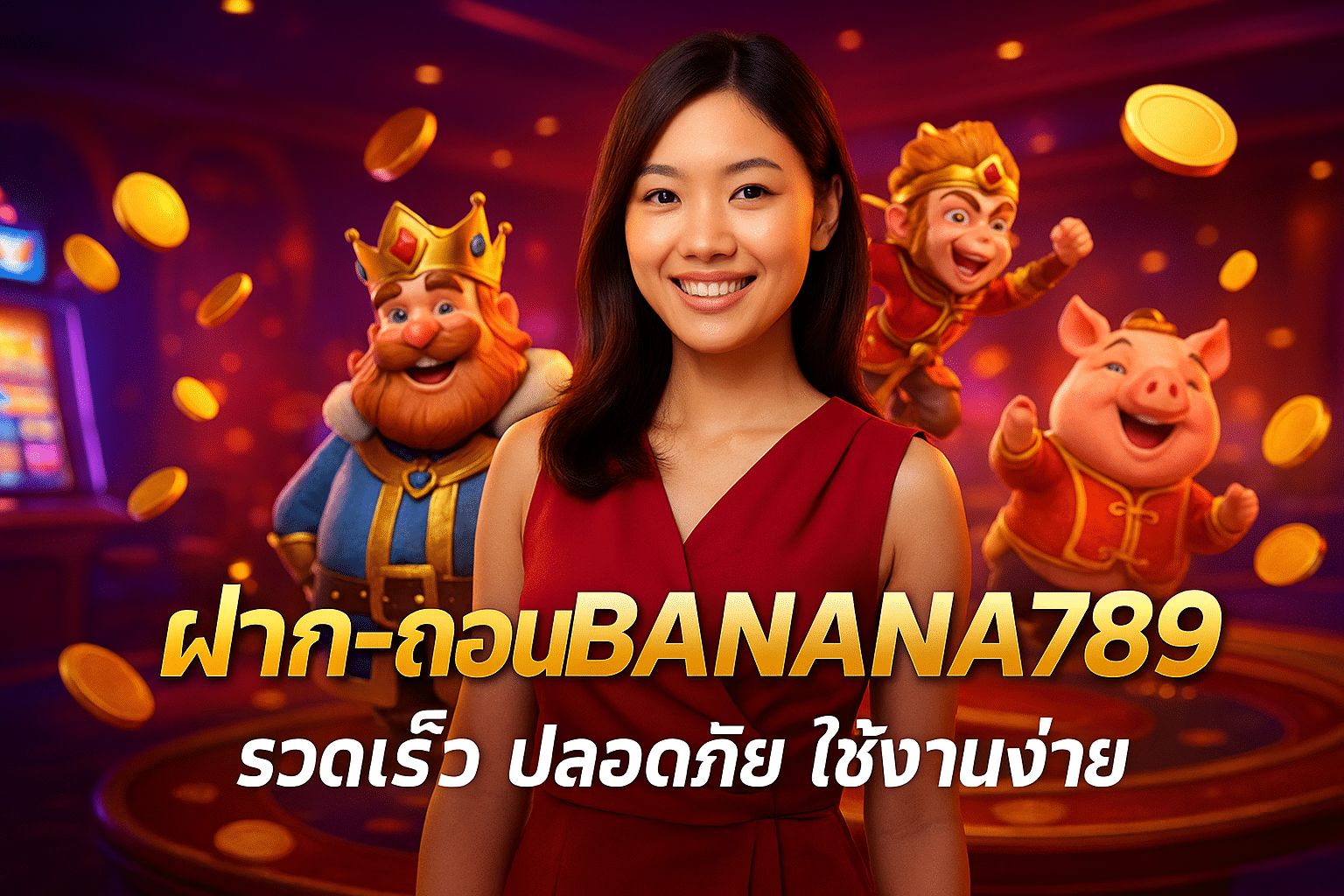 ฝาก-ถอน BANANA789 รวดเร็ว ปลอดภัย ใช้งานง่าย
