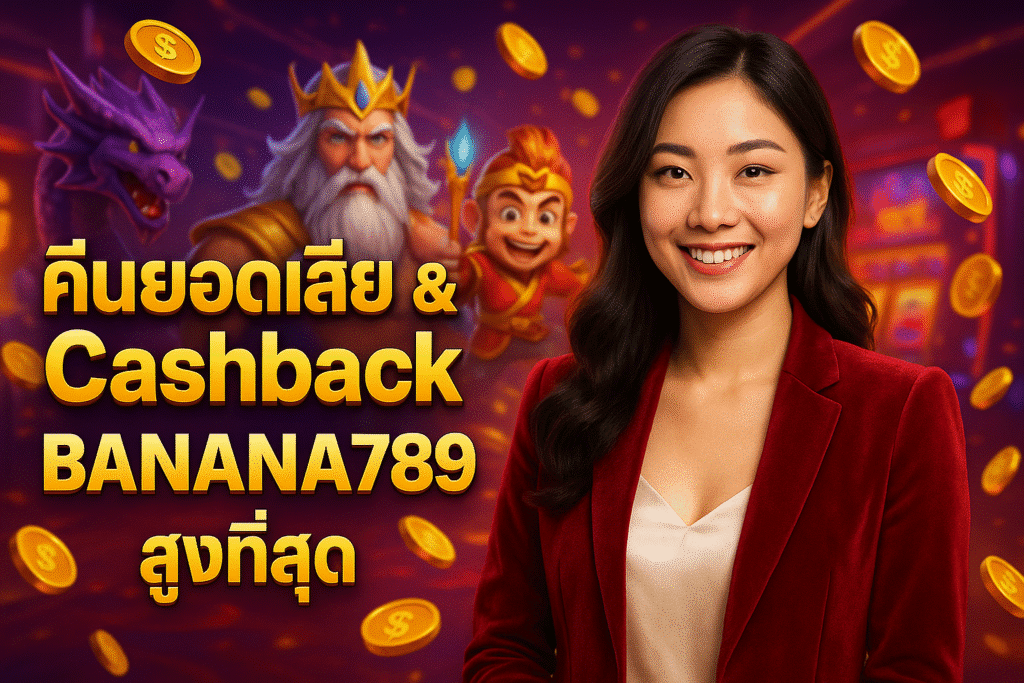 คืนยอดเสีย & Cashback BANANA789 สูงที่สุด