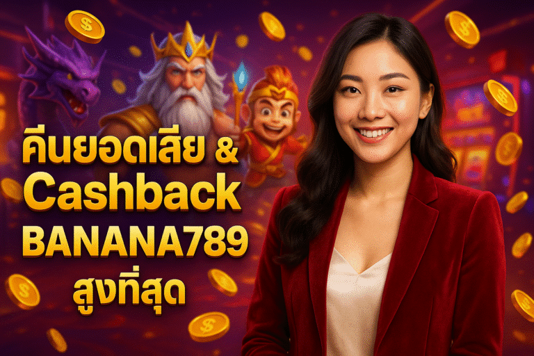 คืนยอดเสีย & Cashback BANANA789 สูงที่สุด