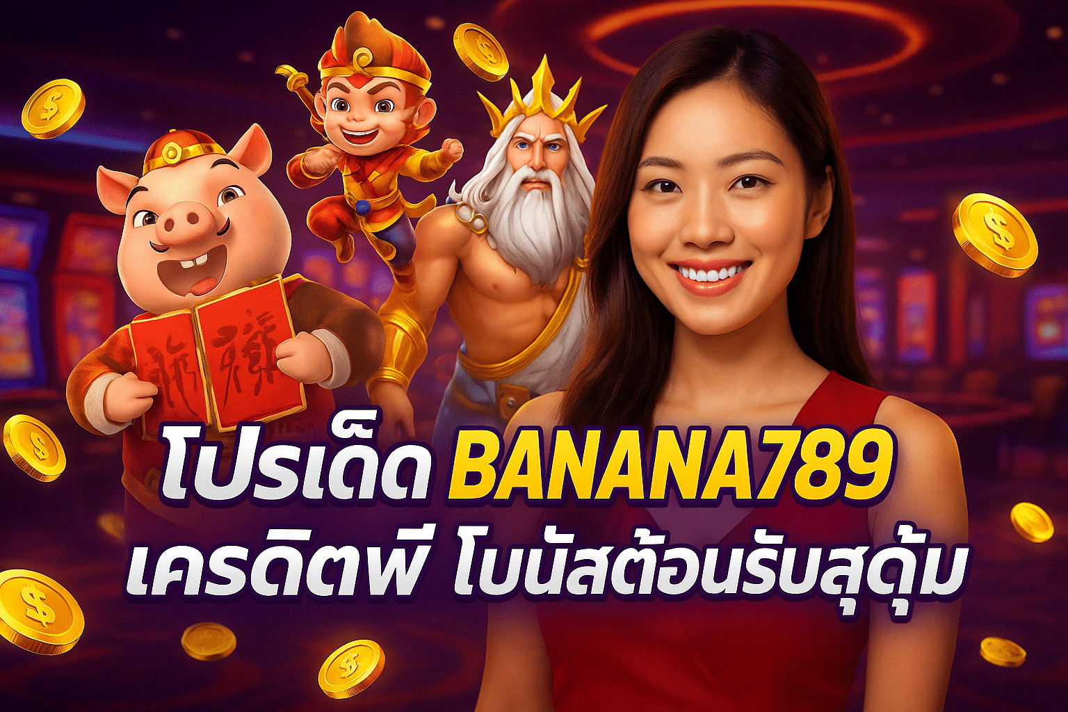 โปรเด็ด BANANA789 เครดิตฟรี โบนัสต้อนรับสุดคุ้ม