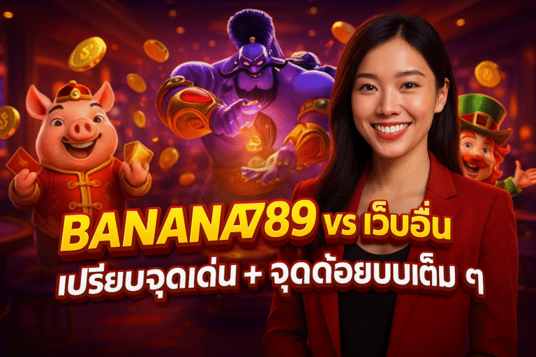 BANANA789 vs เว็บอื่น เปรียบจุดเด่น จุดด้อยแบบเต็ม ๆ